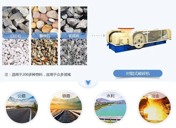 PG电子官网对辊破碎机适用物料多