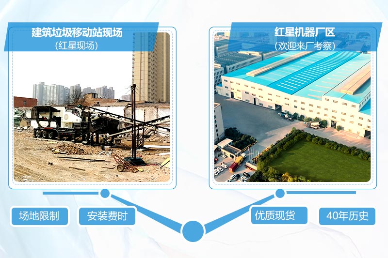 PG电子官网建筑垃圾再生处理设备现场及厂区