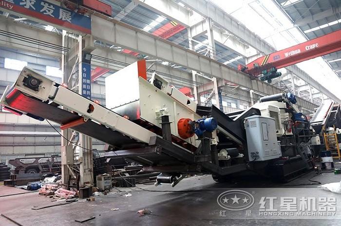 履带式pg电子平台登录入口 建筑垃圾破碎筛分一体化设备